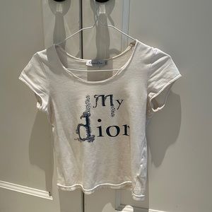 Christian Dior rhinestone vintage tee “My Dior”